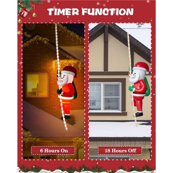 Christmas Inflatables Decorations Outdoor 9.8ft LED Xmas String Light - Picture 6 of 7